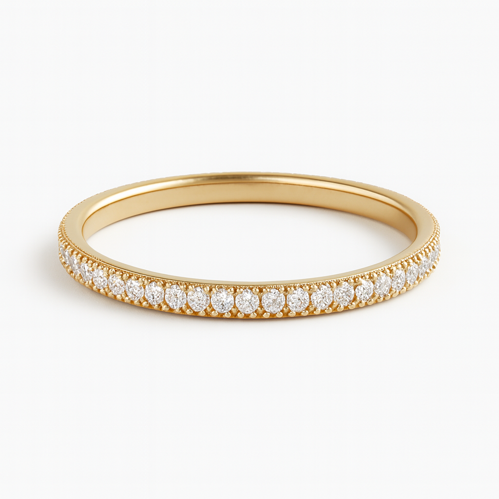 Minimal Birthstone Eternity Ring-Anushka Jain Jewellery