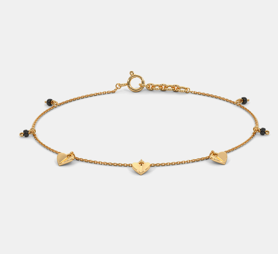 Minimal Heart Hand Mangalsutra-Anushka Jain Jewellery