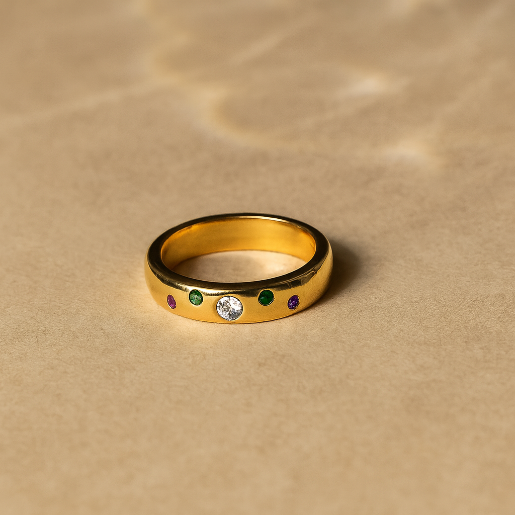 Multi Gem Ring-Rings-Anushka Jain Jewellery