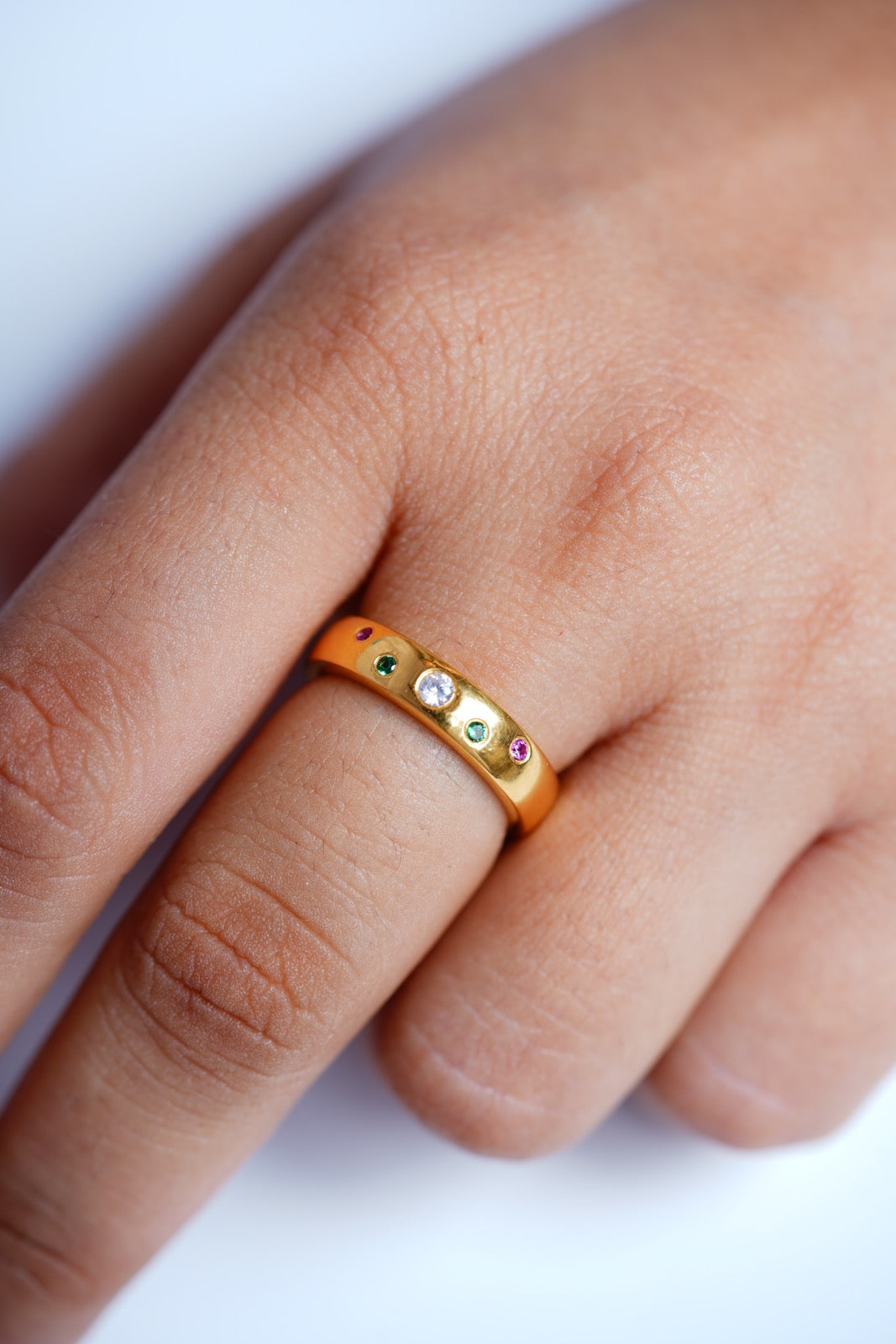 Multi Gem Ring-Rings-Anushka Jain Jewellery