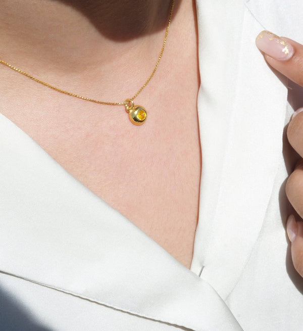November Birthstone Necklace-Necklaces-Anushka Jain Jewellery