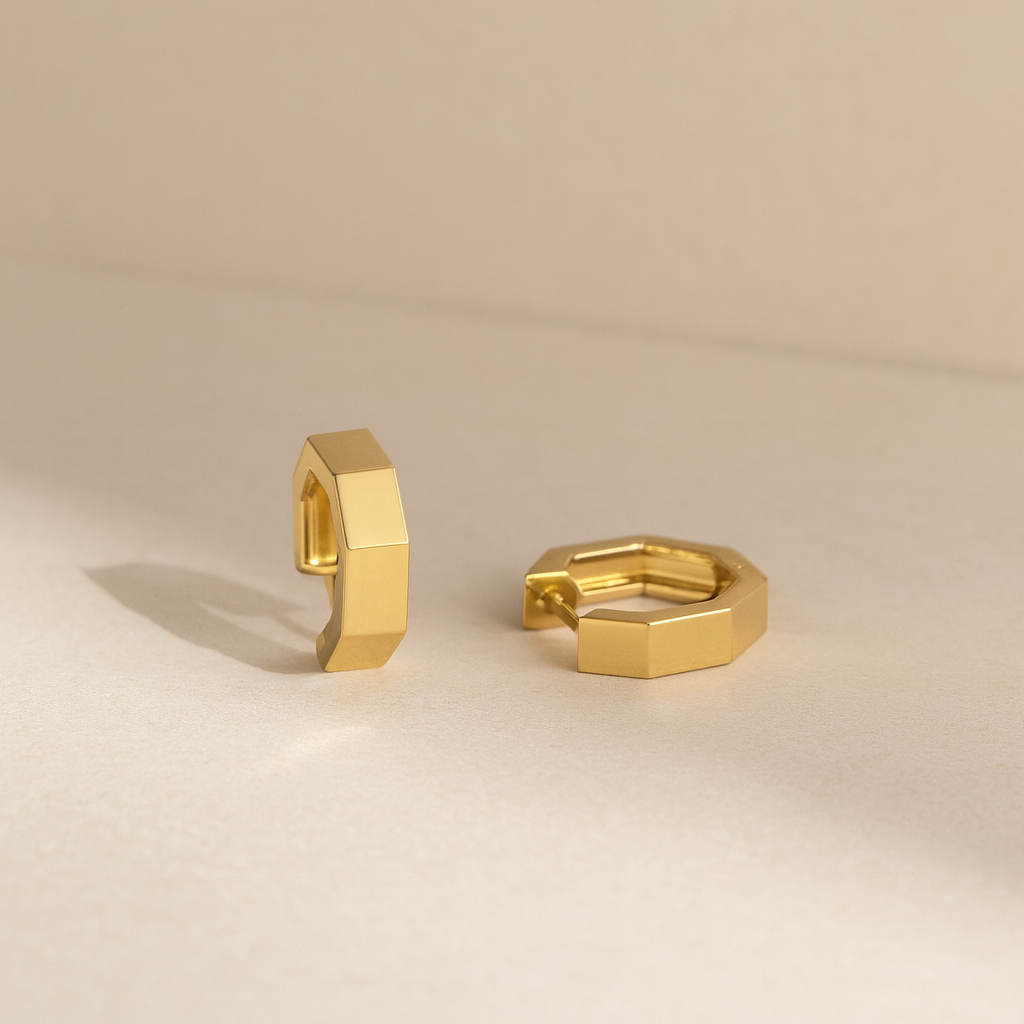 Octagon Hoops-Hoops-Anushka Jain Jewellery