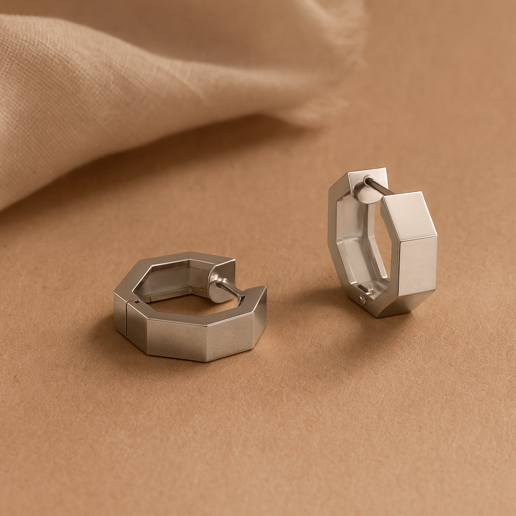 Octagon Hoops-Hoops-Anushka Jain Jewellery