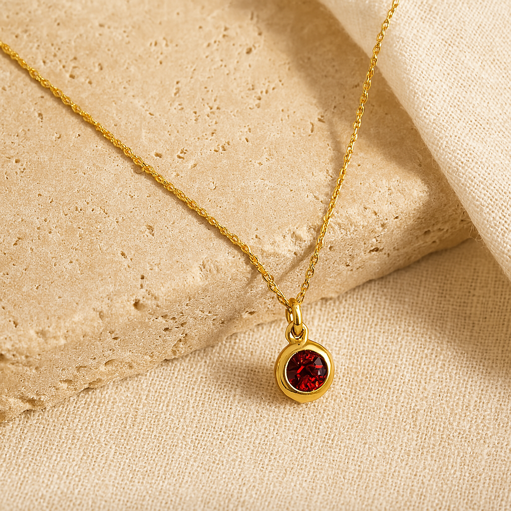 October Birthstone Necklace-Necklaces-Anushka Jain Jewellery