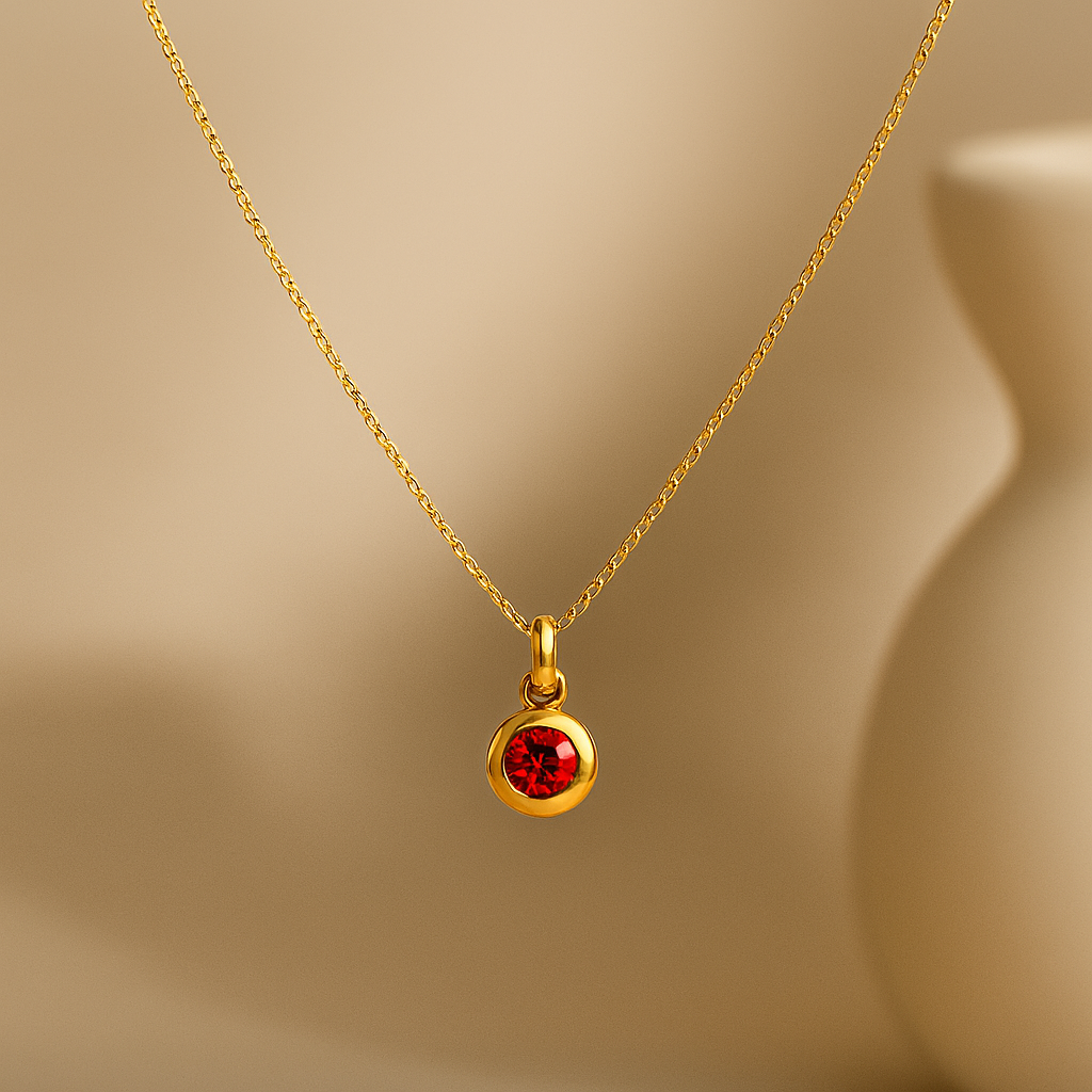 October Birthstone Necklace-Necklaces-Anushka Jain Jewellery