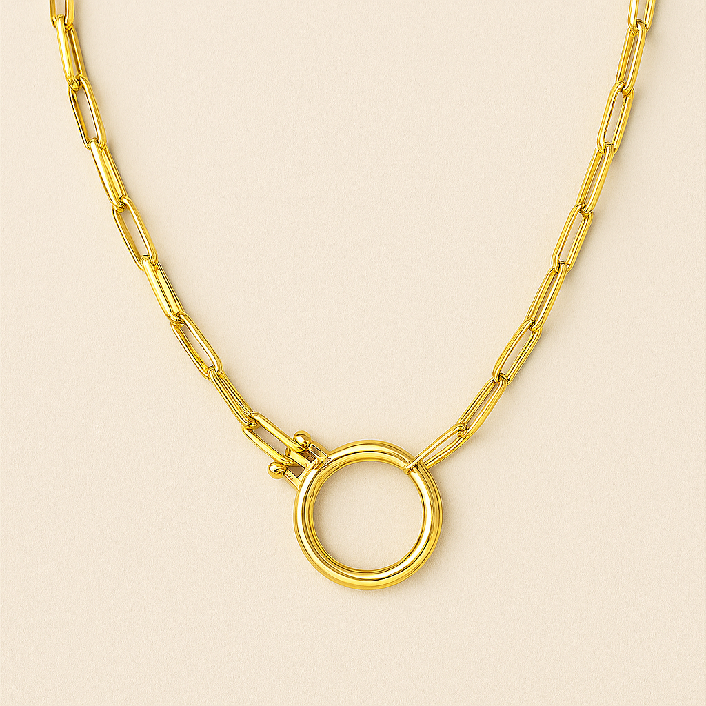 Open Lock Necklace-Pendants-Anushka Jain Jewellery