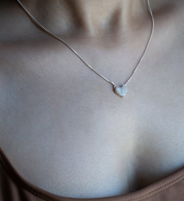 Pave Diamond Necklace-Pendants-Anushka Jain Jewellery