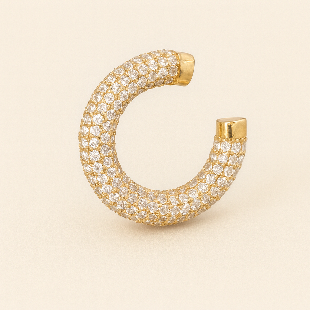 Pave Ear Cuff-Ear Cuffs-Anushka Jain Jewellery