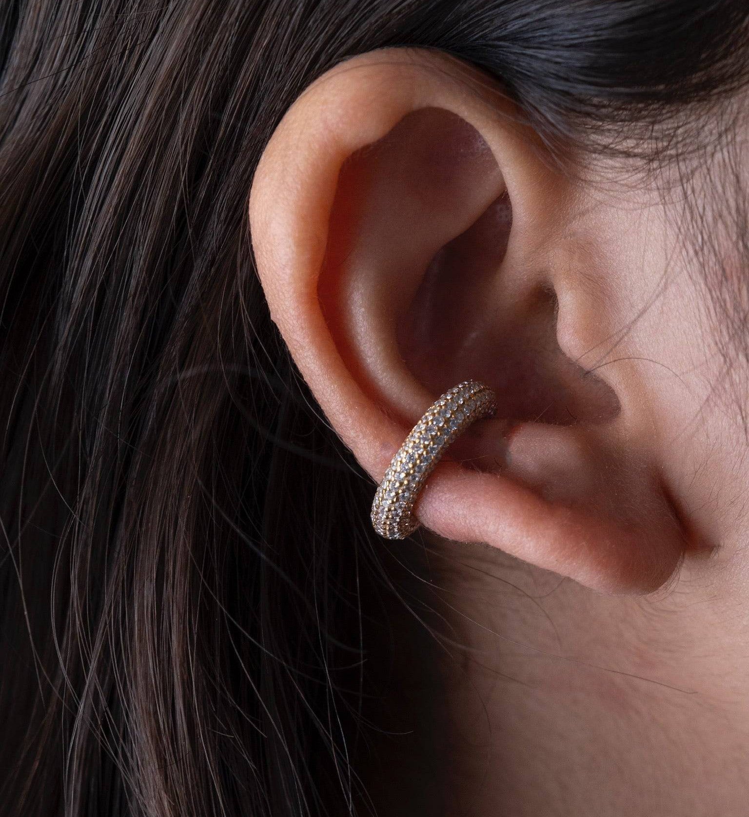 Pave Ear Cuff-Ear Cuffs-Anushka Jain Jewellery