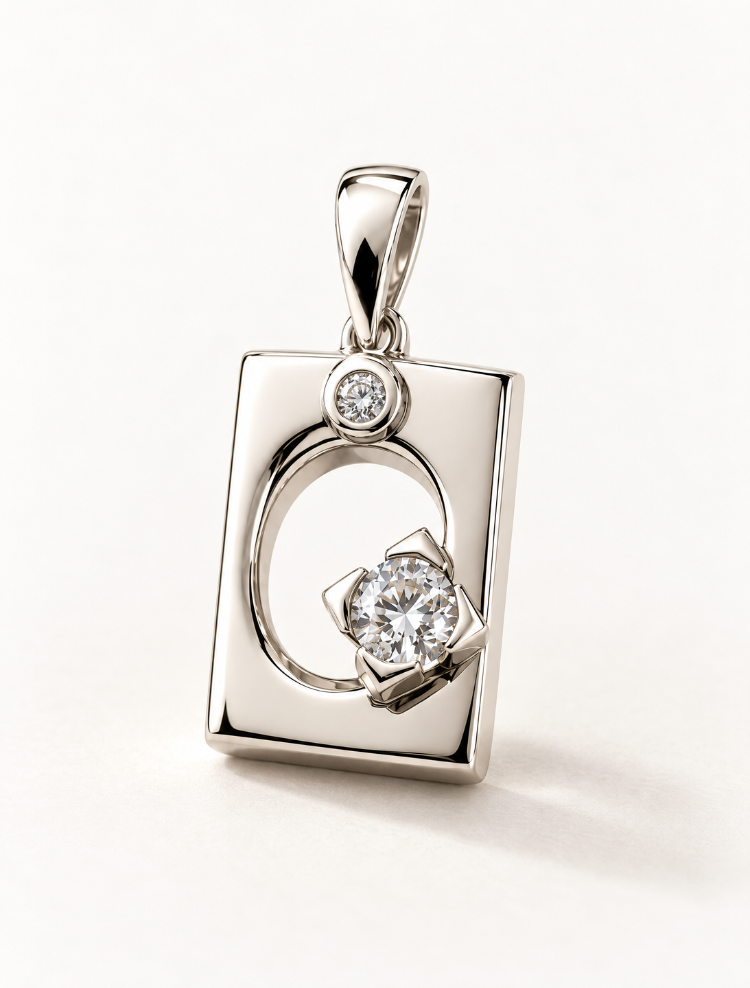 Pave Oval Charm