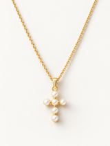 Pearl Cross Necklace