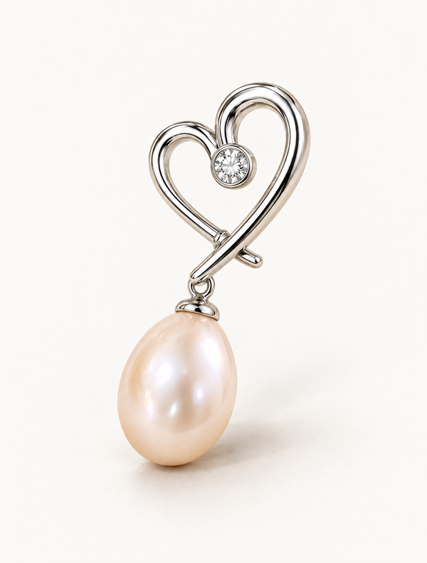 Pearl Oval Charm