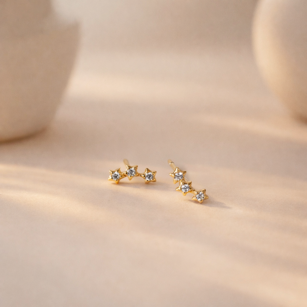 Petite Diamond Curve Studs-Anushka Jain Jewellery