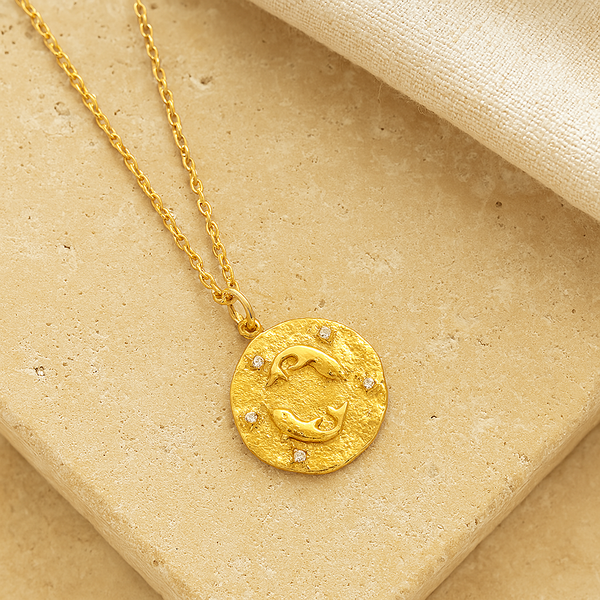 Pisces Zodiac Necklace-Necklaces-Anushka Jain Jewellery