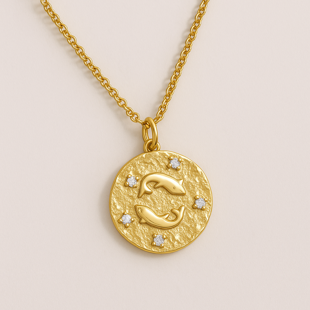 Pisces Zodiac Necklace-Necklaces-Anushka Jain Jewellery