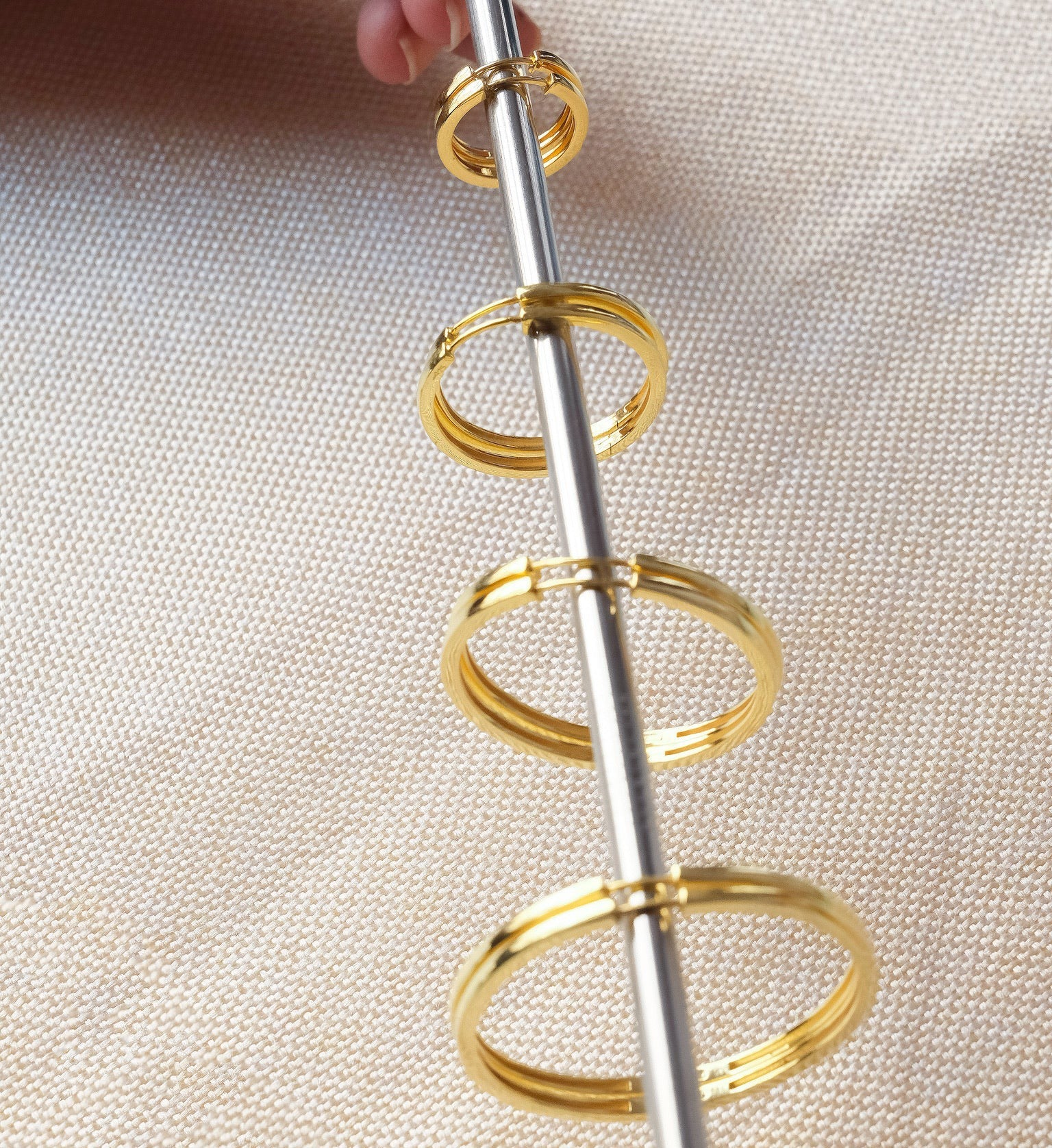 Plain Hoops-Huggie-Anushka Jain Jewellery