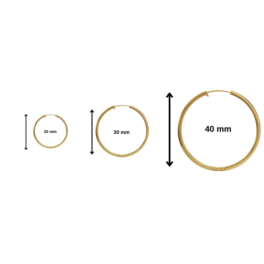 Plain Hoops-Huggie-Anushka Jain Jewellery