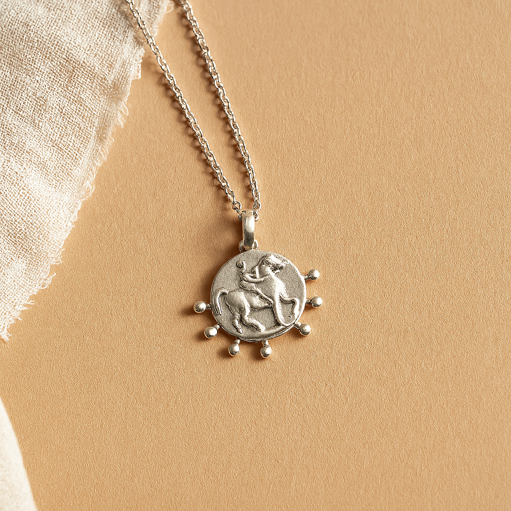 Power Medallion Necklace-Pendants-Anushka Jain Jewellery