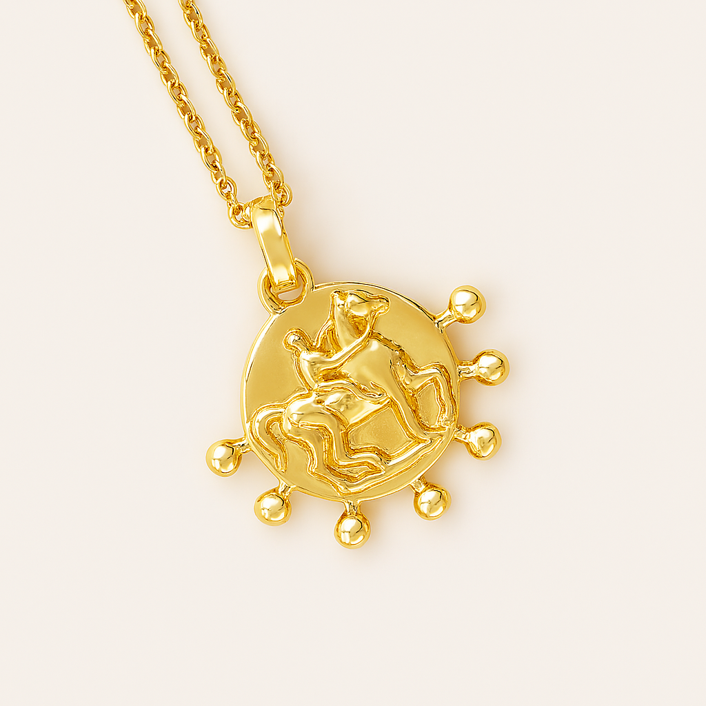 Power Medallion Necklace-Pendants-Anushka Jain Jewellery