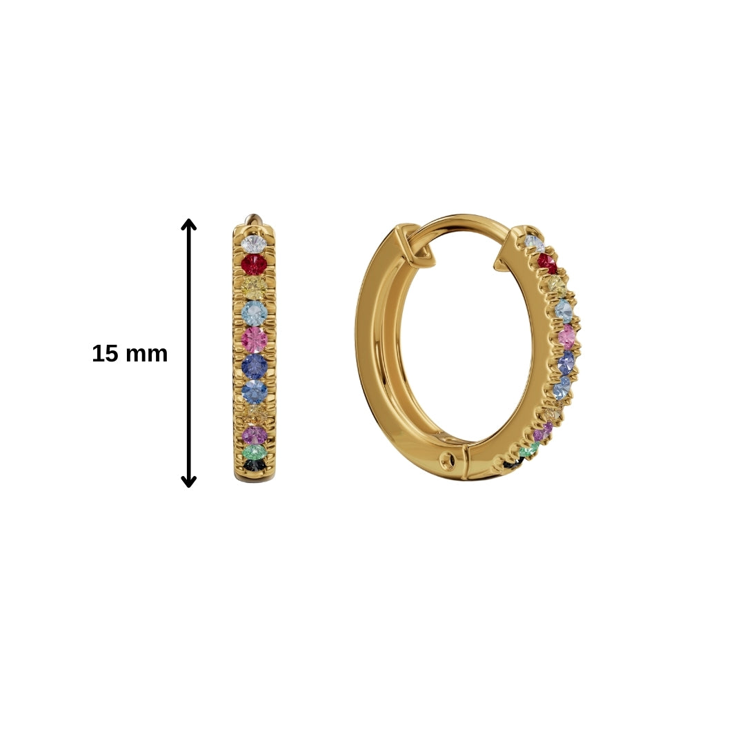 Pride Mini Hoops-Hoops-Anushka Jain Jewellery