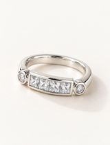 Princess Cut Bar Ring