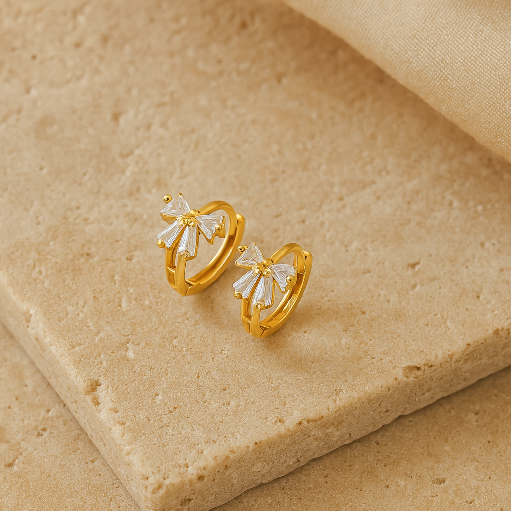 Queen Diamond Line Huggie-Anushka Jain Jewellery