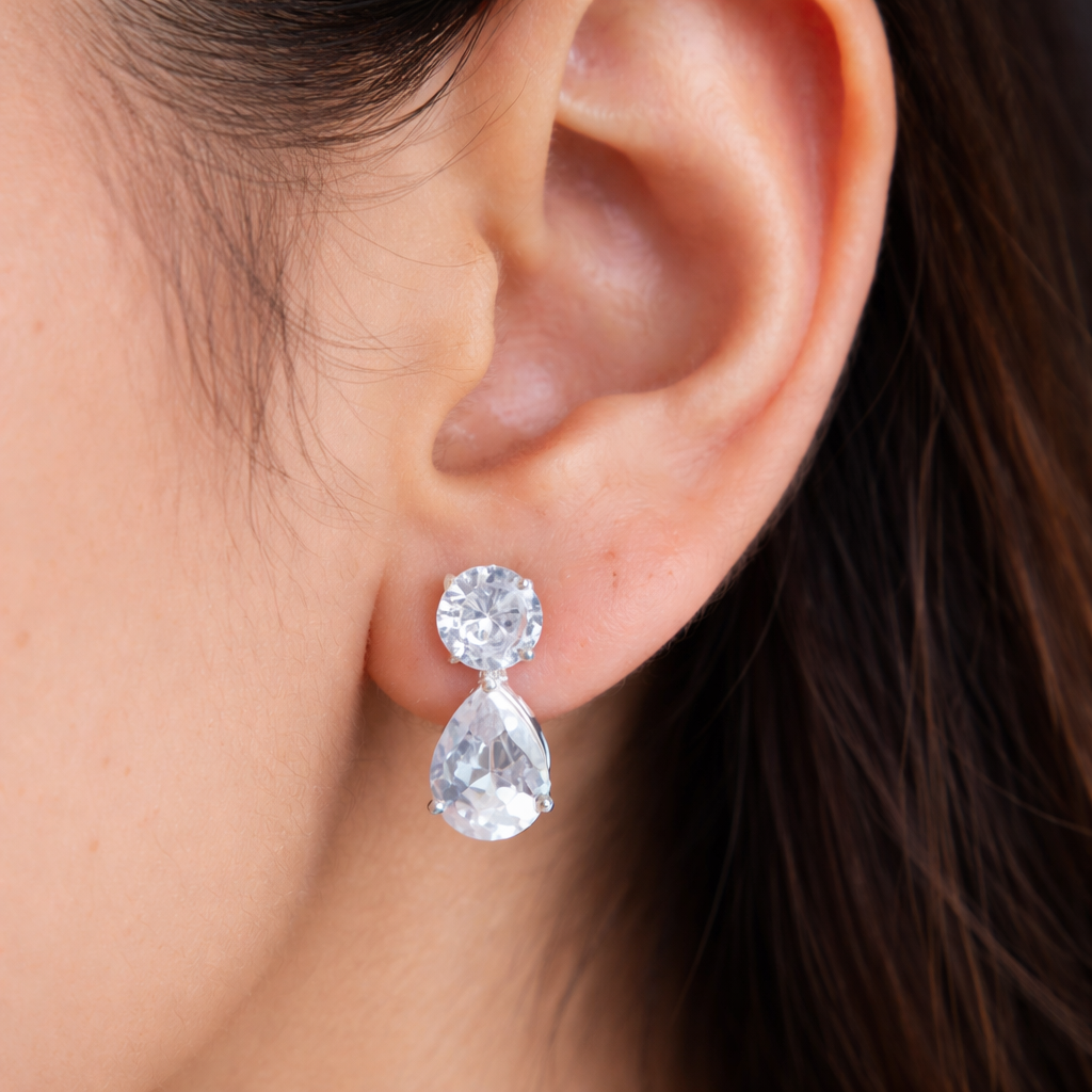 Radiant Diamond Earrings-Anushka Jain Jewellery