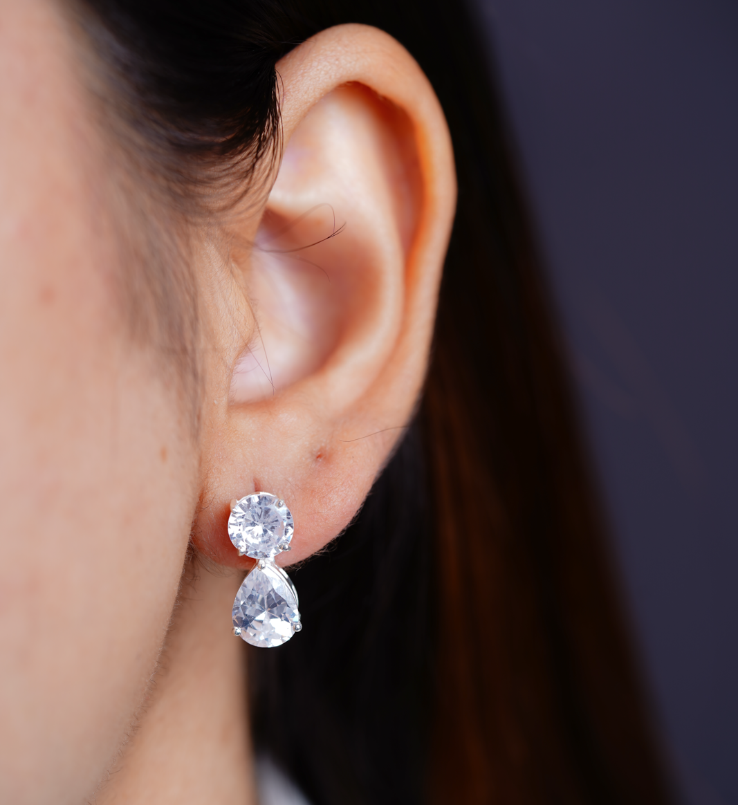 Radiant Diamond Earrings-Anushka Jain Jewellery
