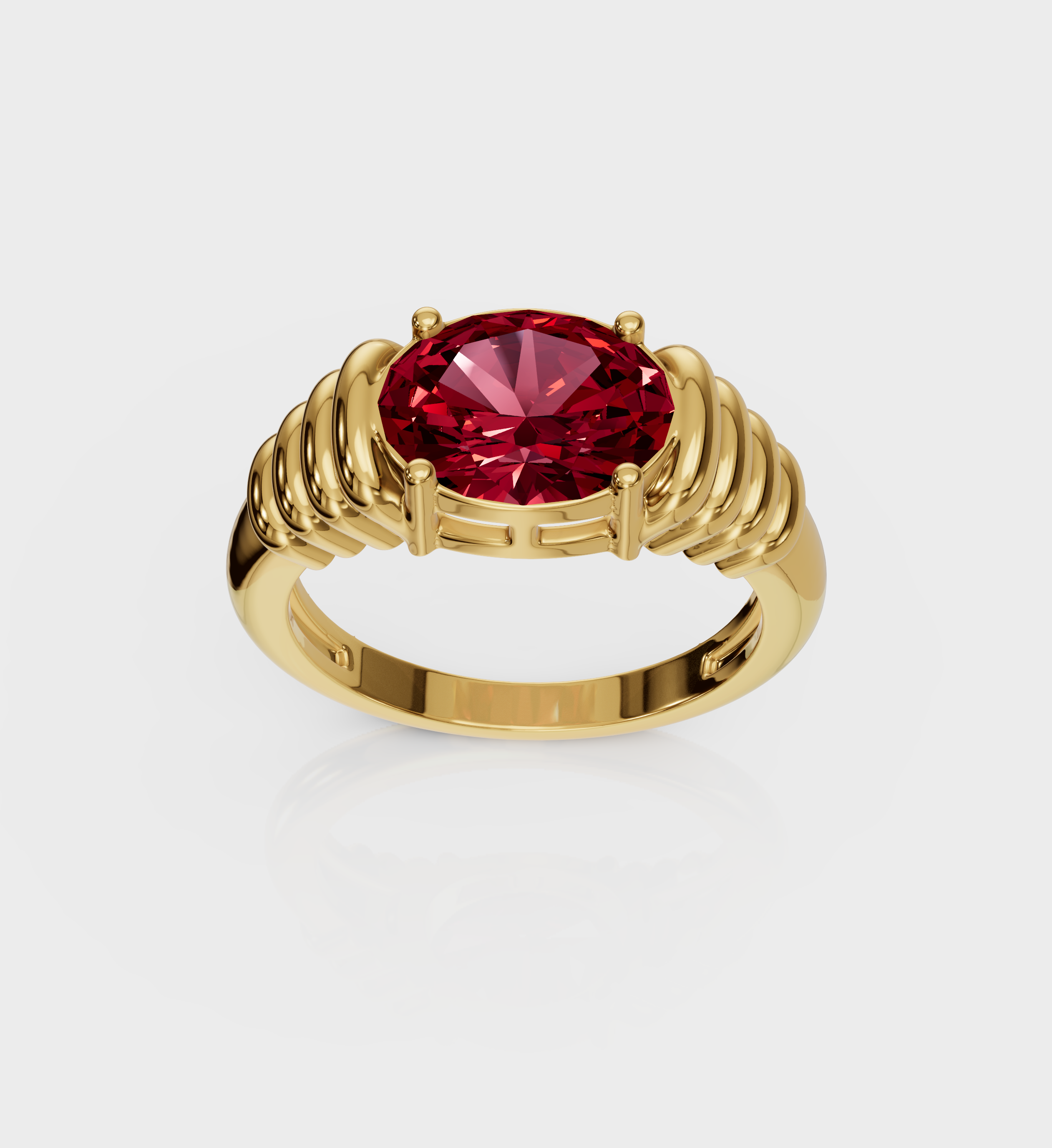 Red Royale Ring-Rings-Anushka Jain Jewellery