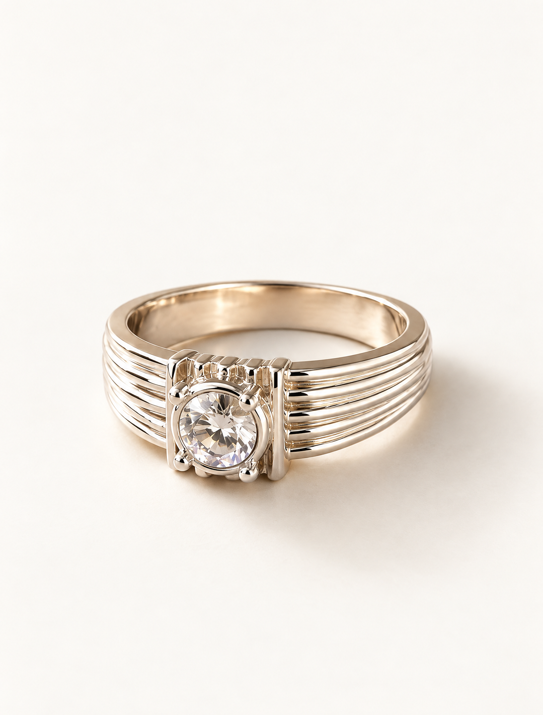 Regal Frame Solitaire Ring
