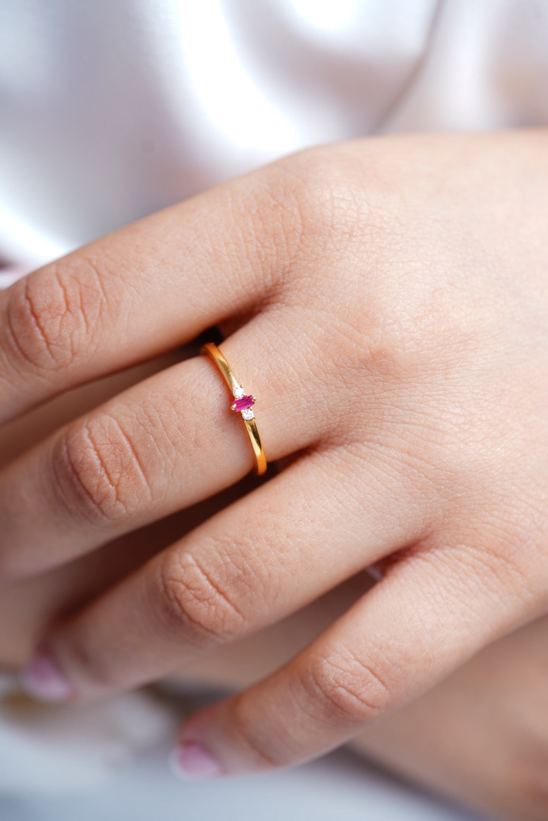 Rose Cascade Ring-Rings-Anushka Jain Jewellery