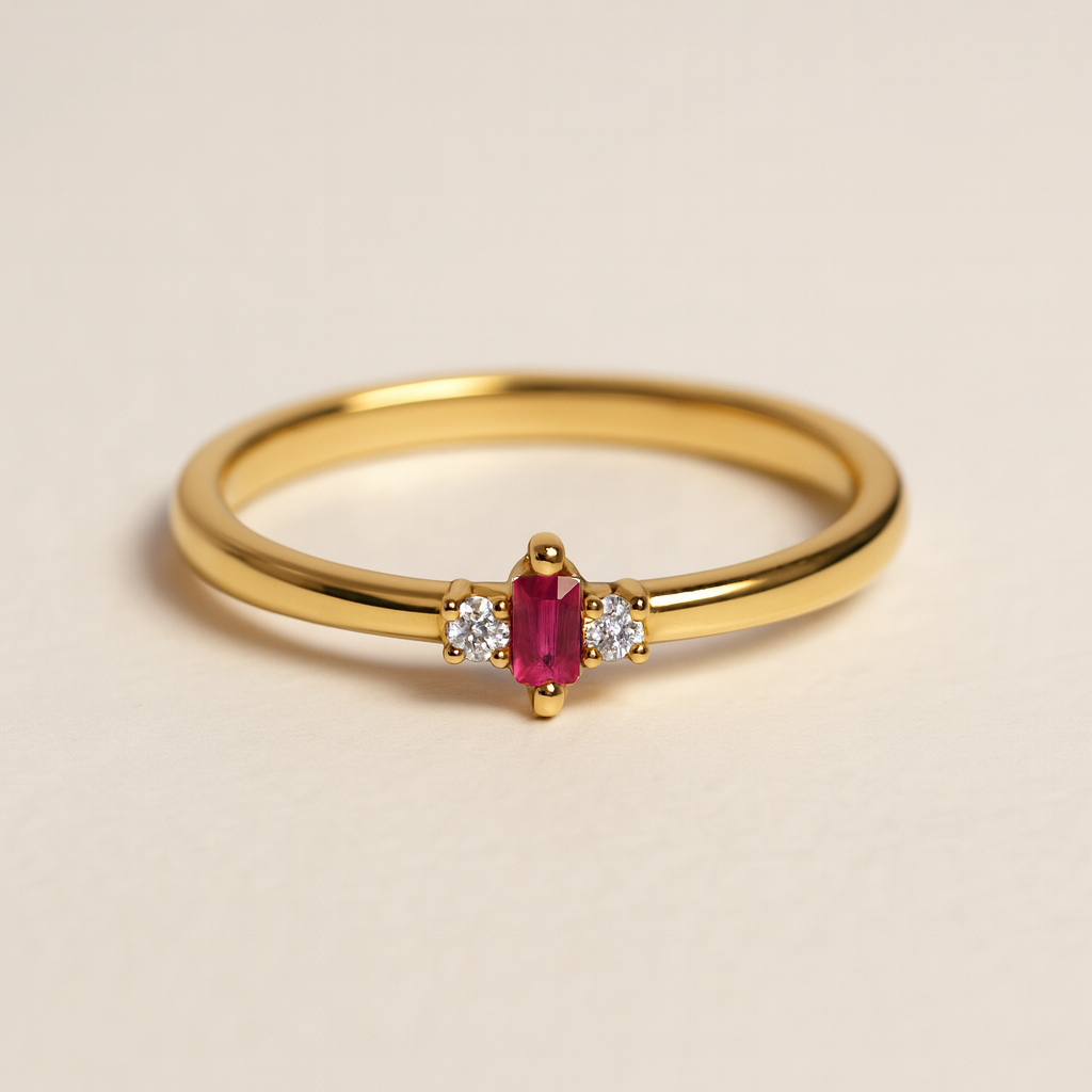 Rose Cascade Ring-Rings-Anushka Jain Jewellery