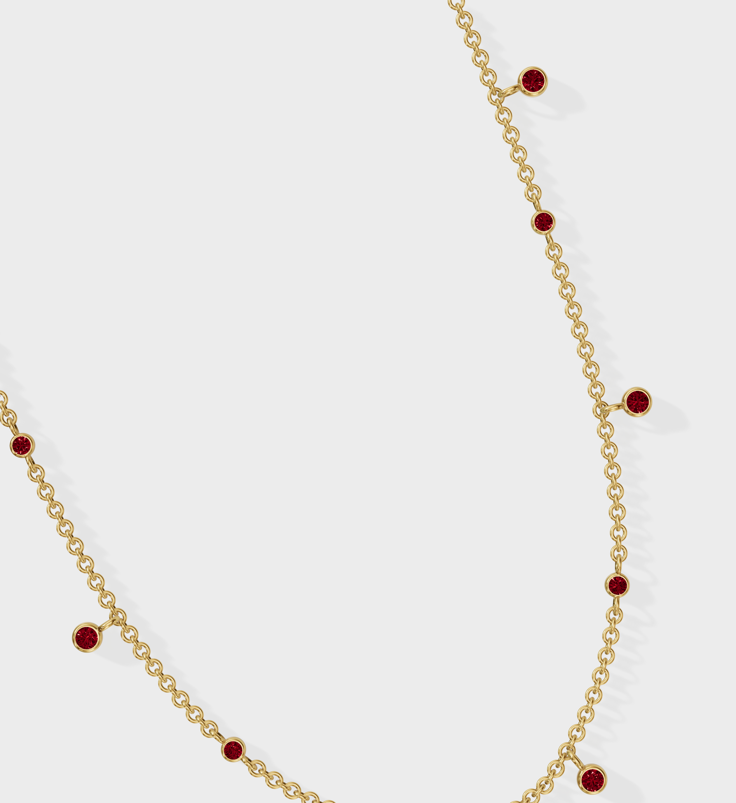 Ruby Drop Necklace-Pendants-Anushka Jain Jewellery