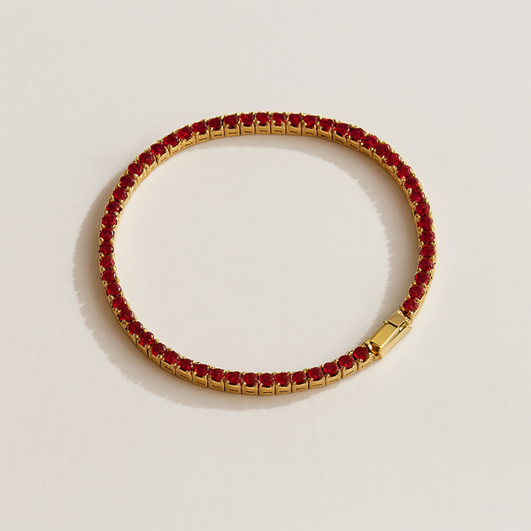 Ruby Tennis Bracelet-Bracelets-Anushka Jain Jewellery