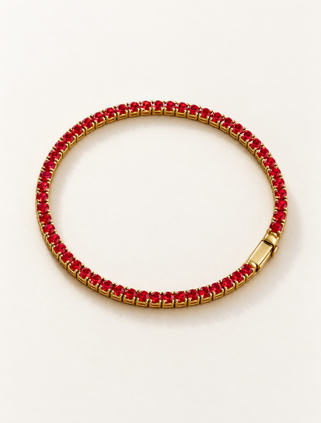 Ruby Tennis Bracelet