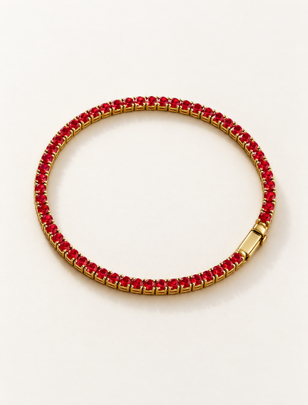 Ruby Tennis Bracelet