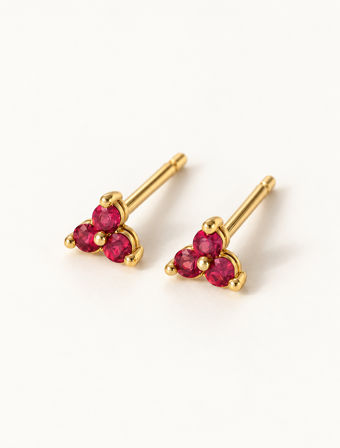 Ruby Trio Studs