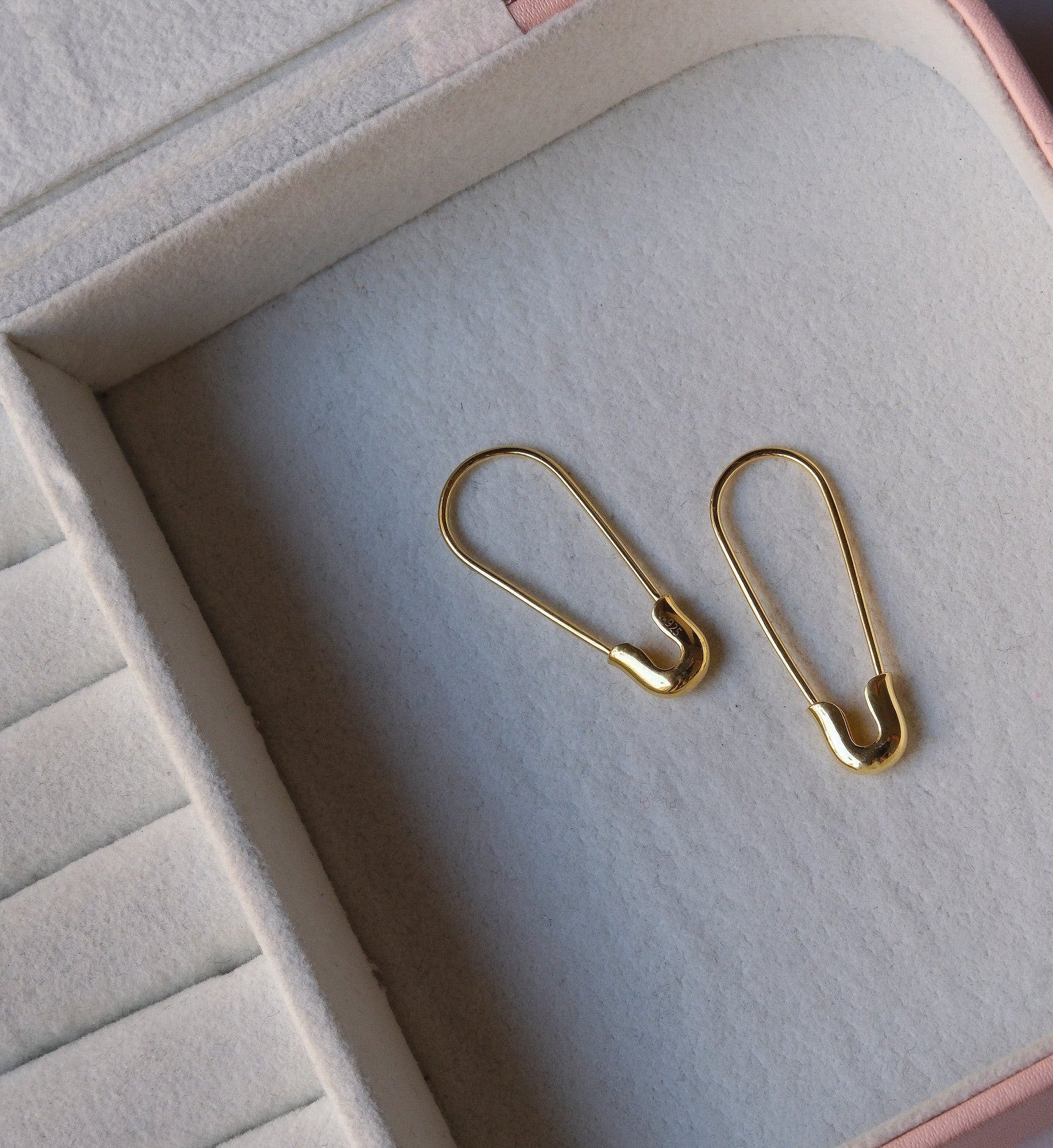 Safety Pin Earrings-Earrings-Anushka Jain Jewellery