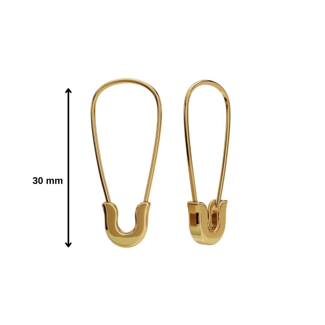 Safety Pin Earrings-Earrings-Anushka Jain Jewellery