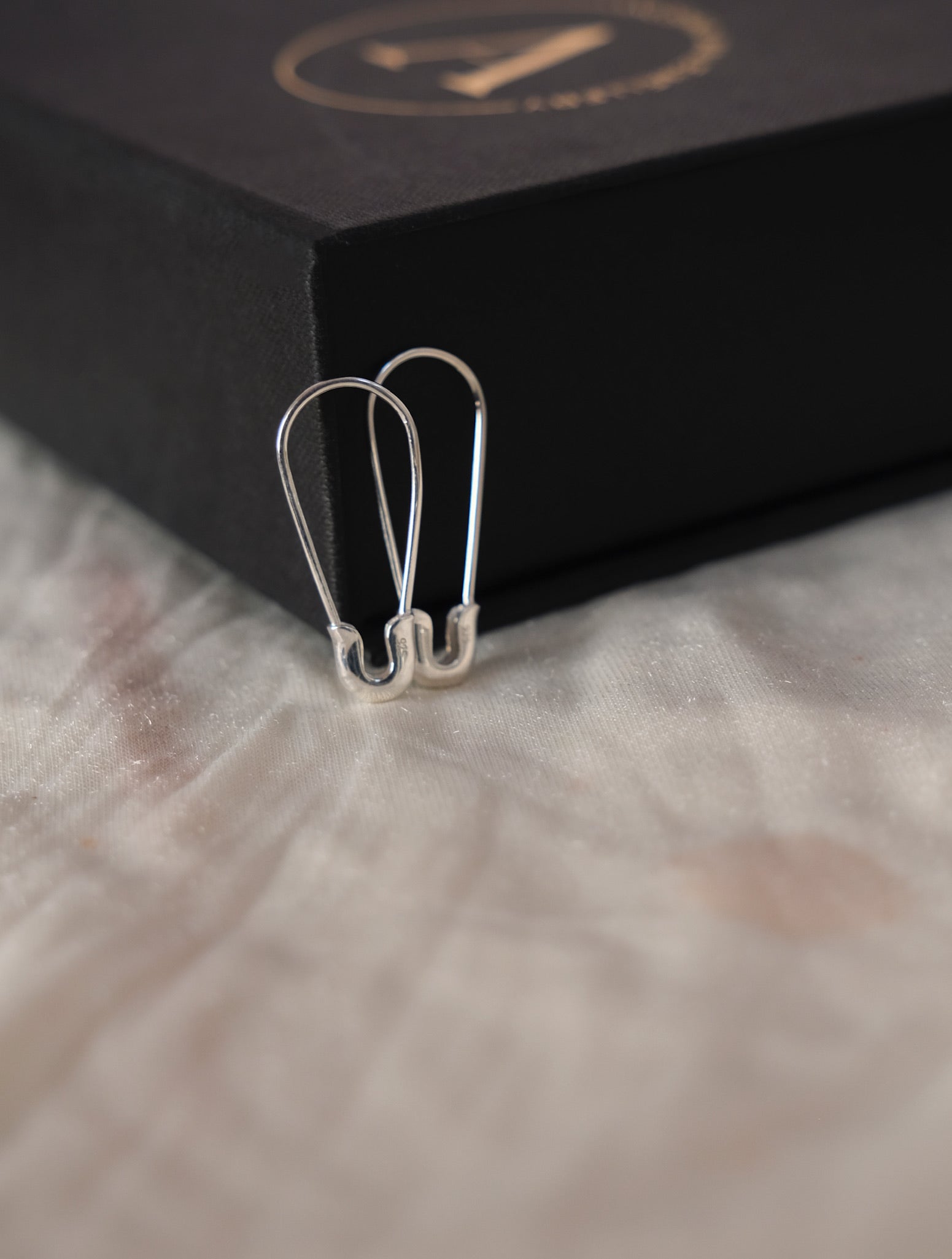 Safety Pin Earrings-Earrings-Anushka Jain Jewellery