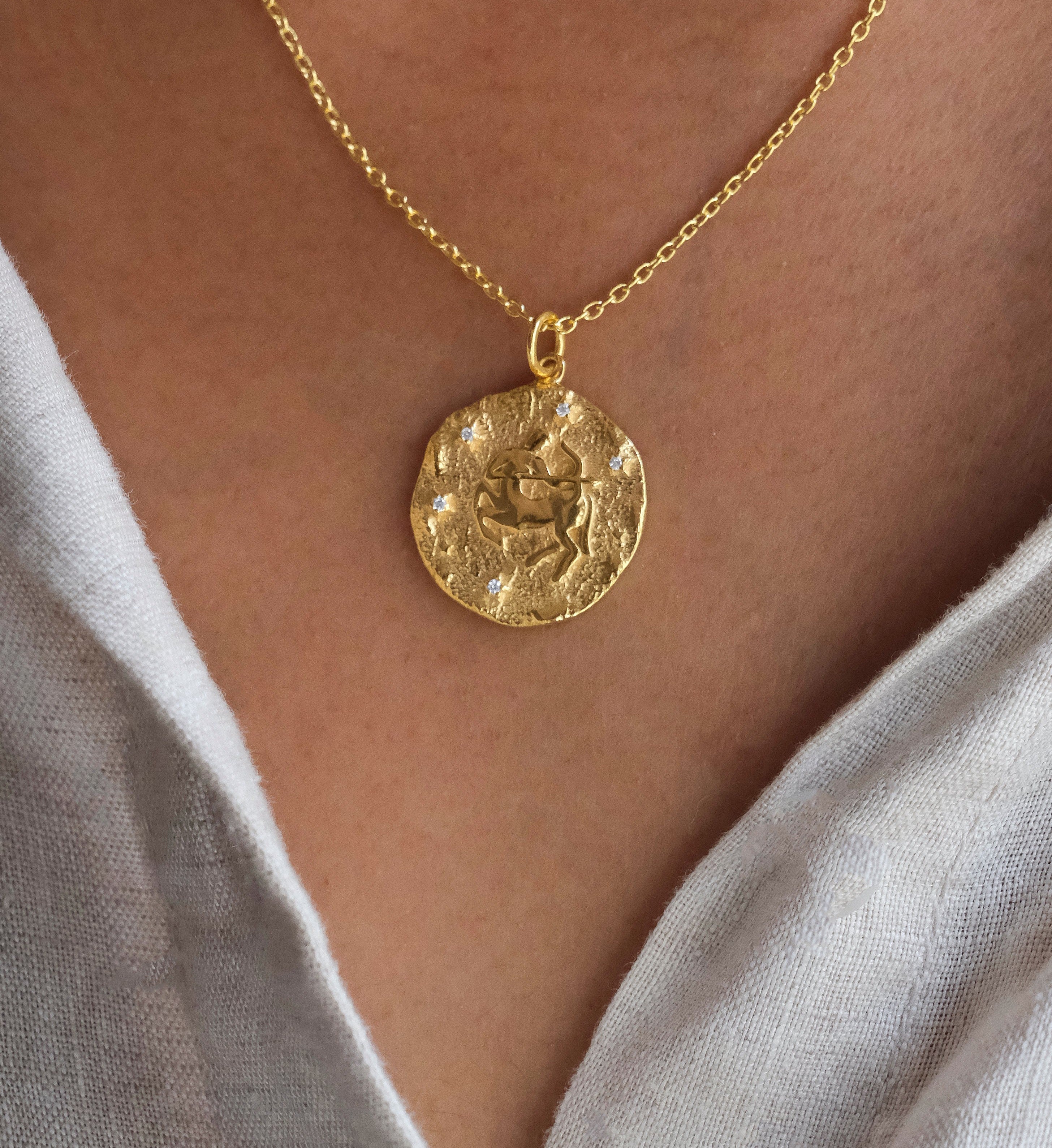 Sagittarius Zodiac Necklace-Necklaces-Anushka Jain Jewellery