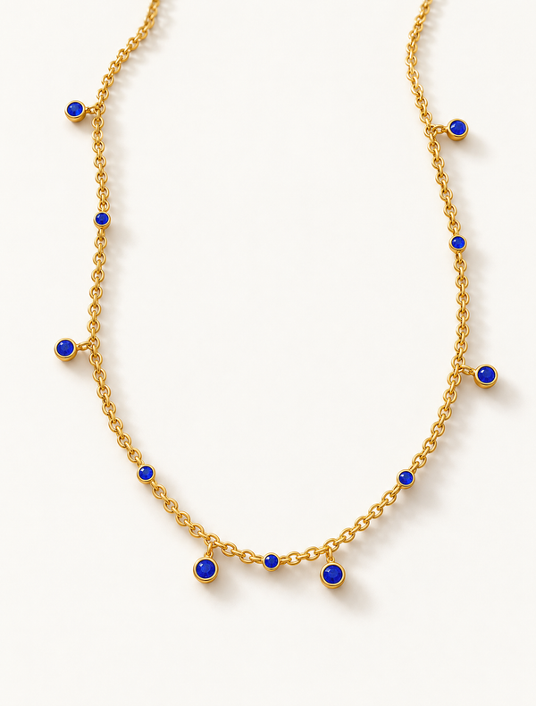 Sapphire Drop Necklace