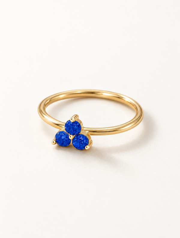 Sapphire Trio Ring
