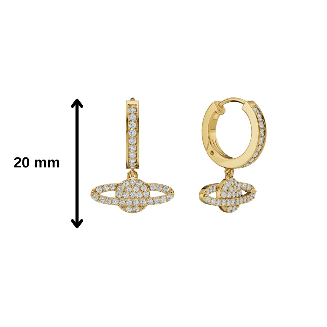 Saturnine Huggies-Huggie-Anushka Jain Jewellery