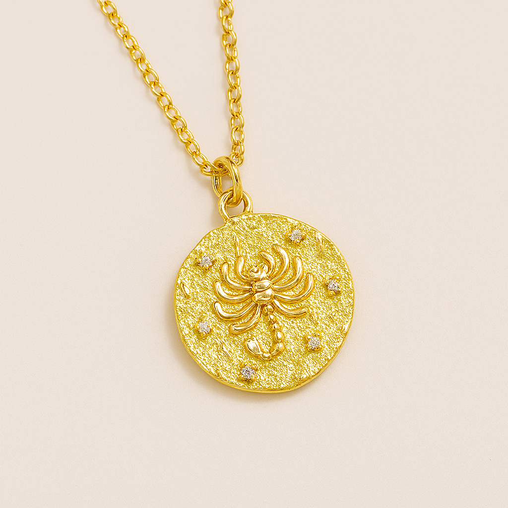 Scorpio Zodiac Necklace-Necklaces-Anushka Jain Jewellery