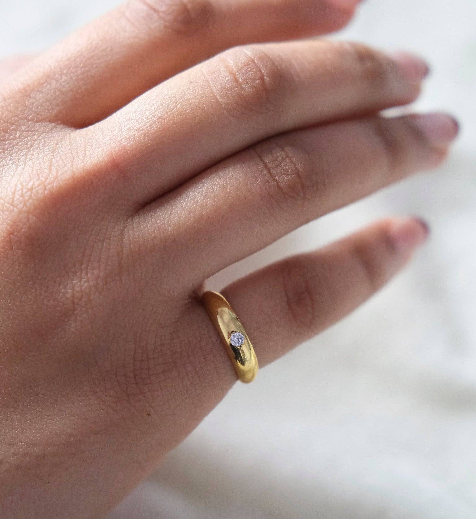 Shine Mound Ring-Rings-Anushka Jain Jewellery
