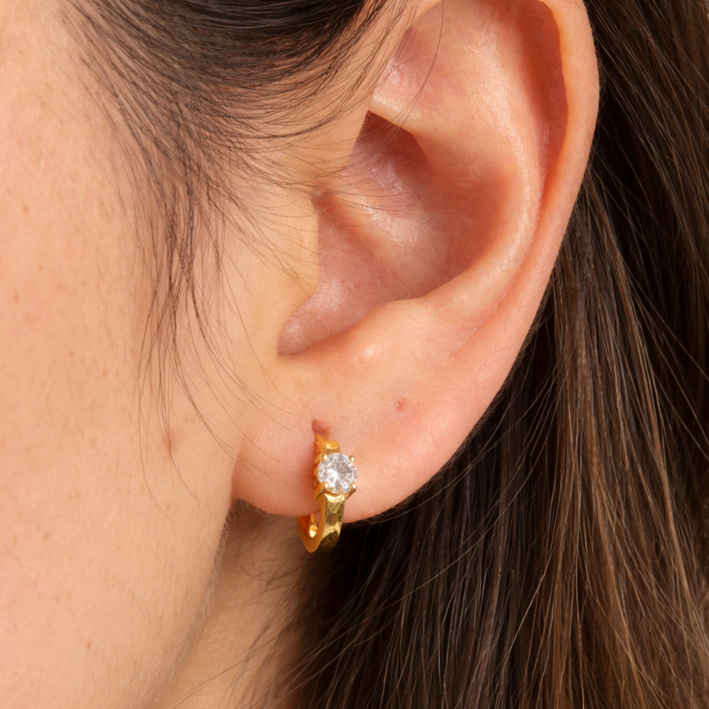 Single Diamond Huggie-Anushka Jain Jewellery