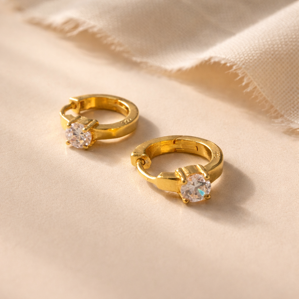 Single Diamond Huggie-Anushka Jain Jewellery