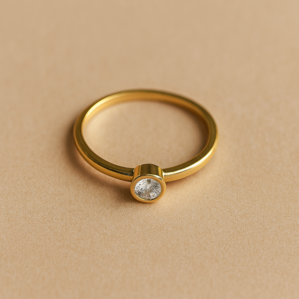 Single Diamond Ring-Rings-Anushka Jain Jewellery
