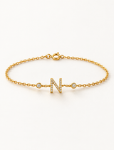 Single Letter Bracelet
